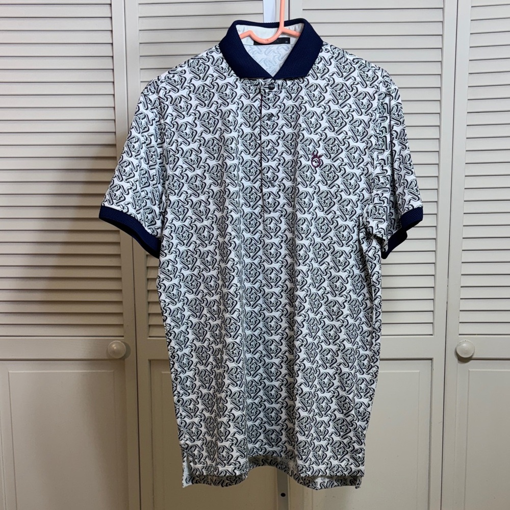Greyson Men's Polo Stretch Shirt Snakes Medium